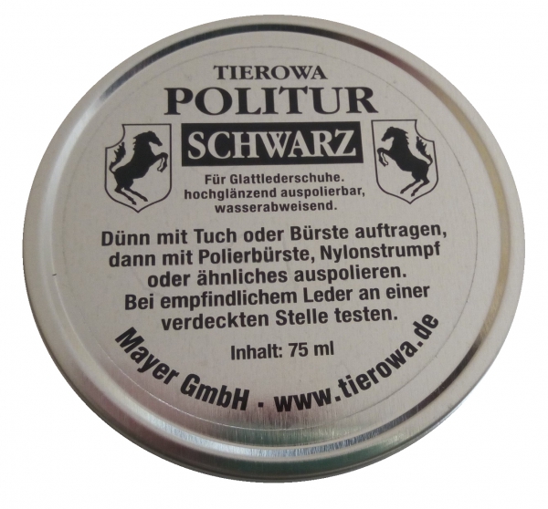 Leather polish black